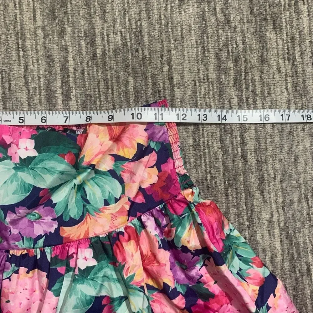 90s All That‎ Jazz Set Girls Size 12 Mini Skirt Crop Top Big Bow Floral Girlcore